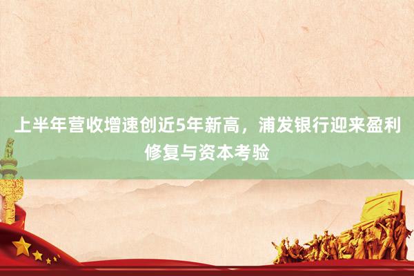 上半年营收增速创近5年新高，浦发银行迎来盈利修复与资本考验