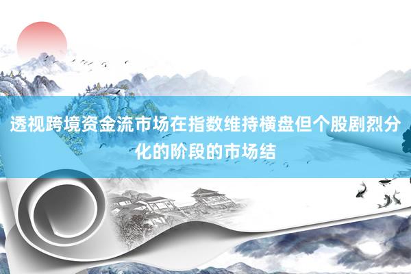 透视跨境资金流市场在指数维持横盘但个股剧烈分化的阶段的市场结