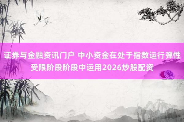 证券与金融资讯门户 中小资金在处于指数运行弹性受限阶段阶段中运用2026炒股配资